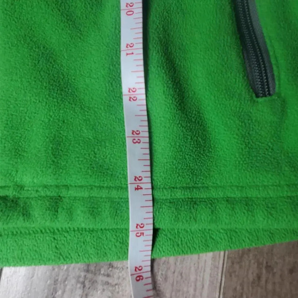 Columbia Green Gray Steens Mountain II Fleece Zip-Up Jacket Boys Large 14/16 EUC - Picture 6 of 15